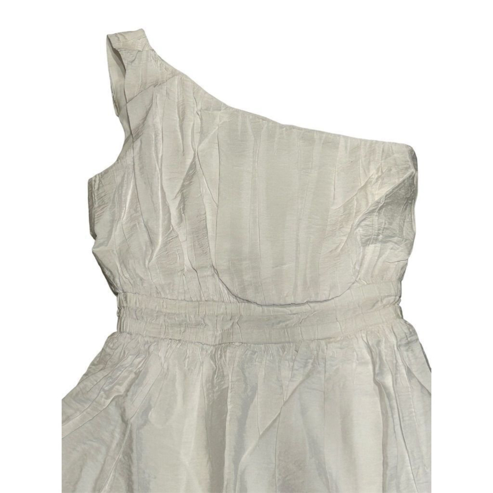 French Connection White One Shoulder Summer Dress Size 0 - Picture 3 of 11